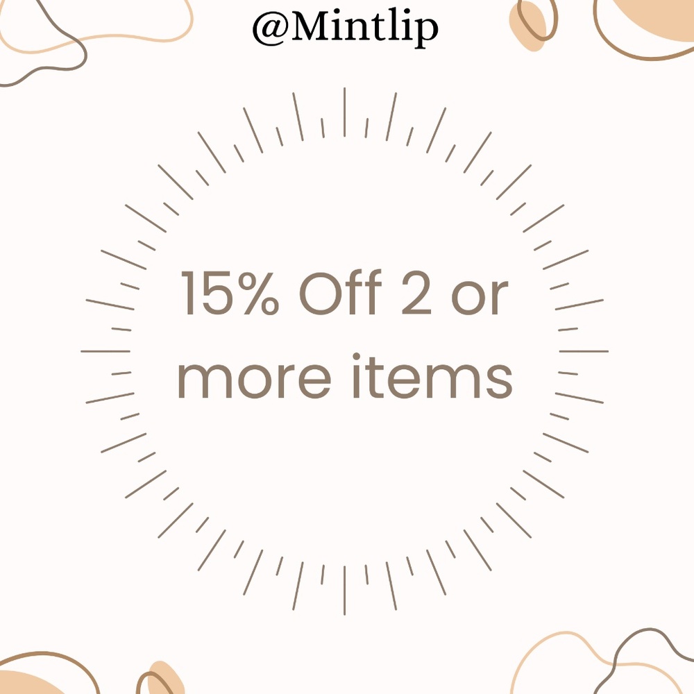 15% off 2 or more items!✨💖